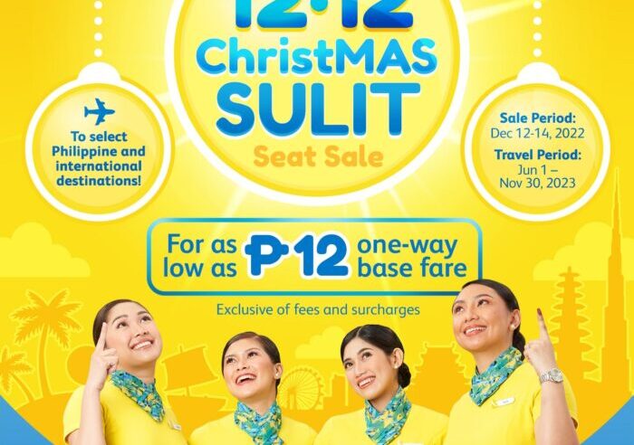 Cebu Pacific ChristMAS SULIT 12.12 sale